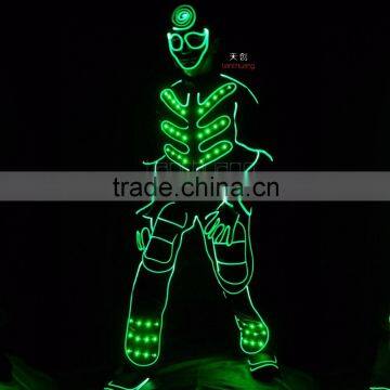 2016 New Lights LED Dance Costumes, DMX LED Tron Costume