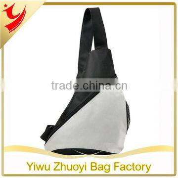 One Strap Basic Sling Bag in 600D Polyester Material Coated PVC