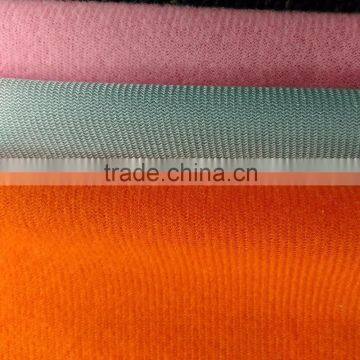 China Knitted Tricot Plain One Side Brushed Fabric Terry Fabric photo-6