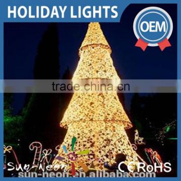 Fantasitc light up cones beautiful wire decorative cone tree shining led christmas cone shape light with smart design