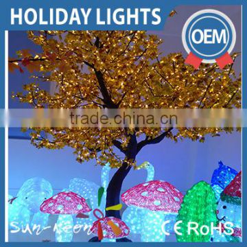 Simulation Outdoor Led Lighted Trees/maple Trees For Street Decorations