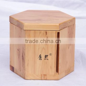 Eco-friendly wooden roll paper box handmade craft