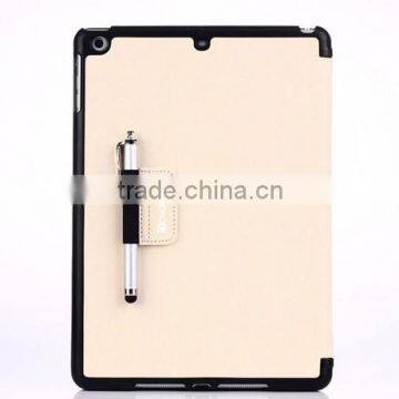 HIgh quality decent design leather tablet back cover case for Apple Ipad air