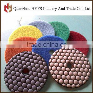 4" Resin Dry Polishing Pad for Concrete Floor Polishing on Polishing Machine