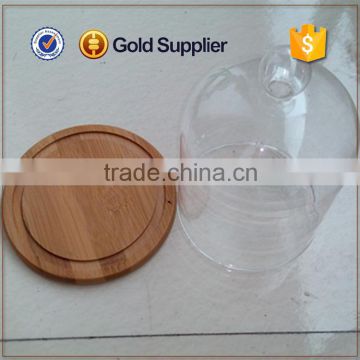 2016 High Quality Clear Glass Bell Jar With Wooden Base Quality Choice photo-2