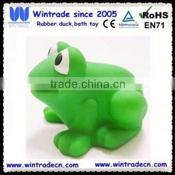 Rubber animal pvc frog toy