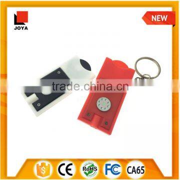 3 In 1 LED Torch Coin Key Ring led keychain light