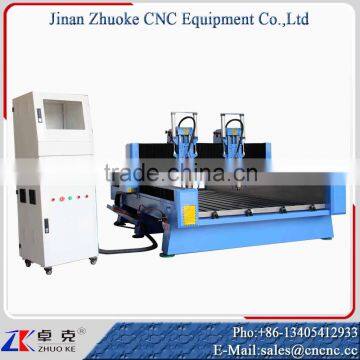 China Stone CNC Carving Machine ZK-1325 300MM Z-Axis Stepper Motor Ball Screw Transmission 1300*2500MM