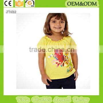 flower t-shirt childt-shirt 100% cotton t-shirt girl t-shirt kids t-shirt100%cotton