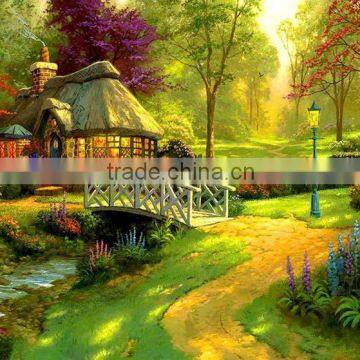house village beautiful scenery square diamond painting
