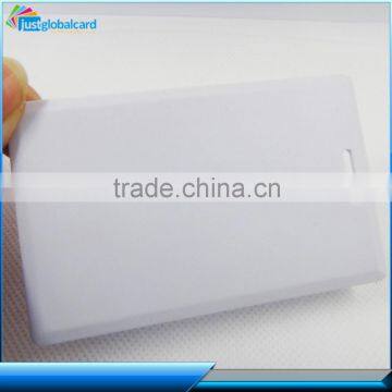China factory clear credit card size ID white blank plastic pvc cards