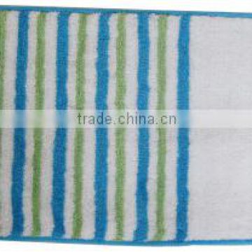 anti-slip colorful polyester bathroom mat well used in bathroom