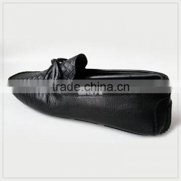 CXM004 man leather braided loafer shoe