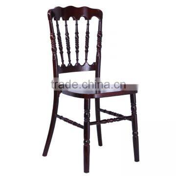 new design solid wood napoleon chair for rental