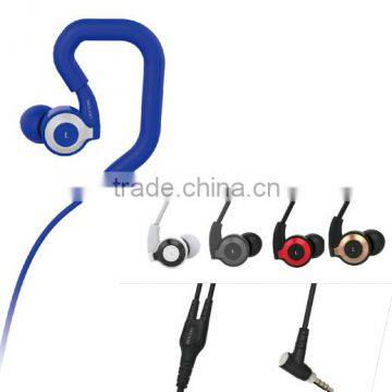 2016 sport earphones ear-hook earbuds good sound with CE/ROHS