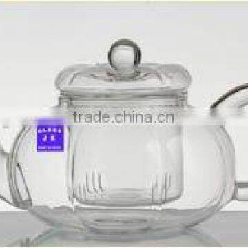 clear glass tea pot