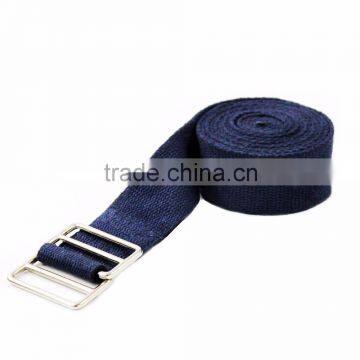 Yoga Accessories Adjustable Metallic Buckles Cotton Yoga Belt photo-4