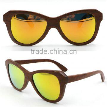 Cheap type classic wholesale square frame designed wood sunglasses 2016