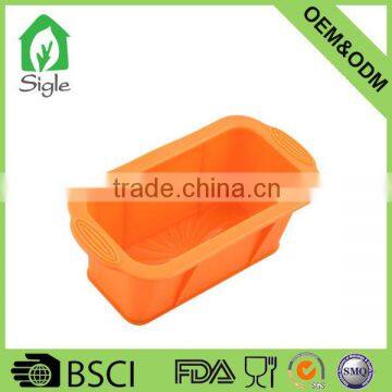 Best selling non-stick Silicone Mini Loaf Pan cake mold individual cake baking pan