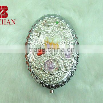 Sliver mirror pocket for makeup/round pocket mirror