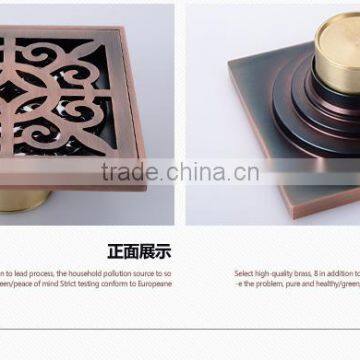 LABRAZE LE8503H Bathroom/kitchen Brass Floor Drains With Antique Brushed photo-2