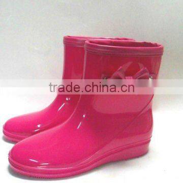 B-1217 Cheap Women Plastic Jelly Rain Boots