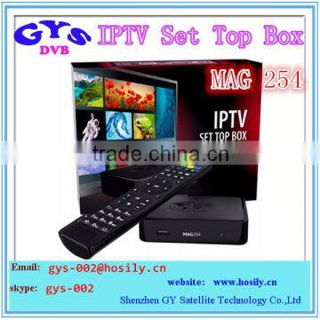 Best Selling! MAG 254 IPTV SET TOP BOX New Faster Processor streaming server iptv