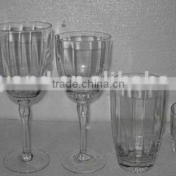 CLEAR POLISHED GLASS SET