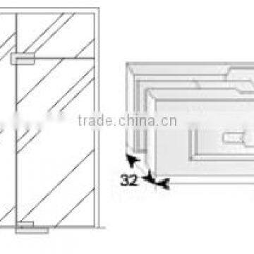 SF-050 Glass Patch Fitting/Center Lock Stainless Steel 201/304 Grade Cover Aluminum Alloy Inside With Accessories photo-6