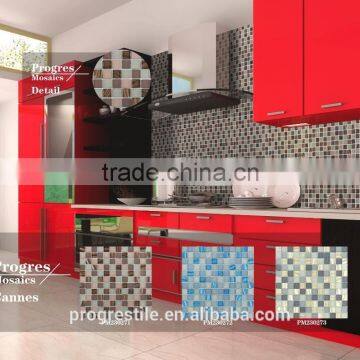 frosted glass mosaic tile , modern house mosaic design for wall decoration (PM230271-073)