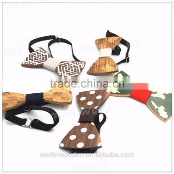 Handmade Mens Wooden Bow Ties 2016 Designer Two Guys Wood Necktie Big Party Banquet Casual Fashion Floral Women Butterfly Tie