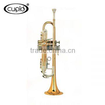 YTRU-301519 CUPID Professional Cheap Double color silver gold Trumpet