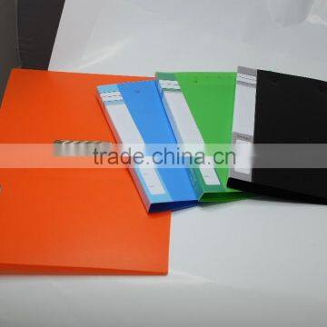 New products 2016 a4 plastic pp material two clips file folder for officer supplier and manufacturer made in china