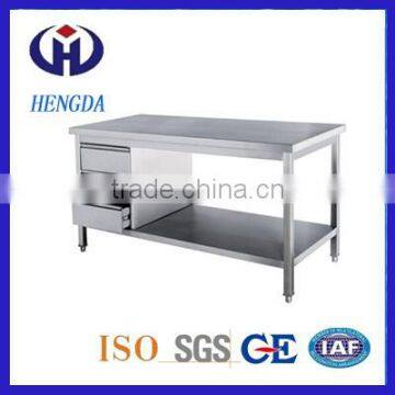 Popular of the Market Stainless Steel Work Table Drawers