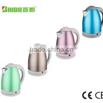 Commercial New Style Colorful Electric Stainless Steel Kettle High Quality Home Appliance 1.5L/1.8L