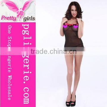 Sexy Transparent Black Nude Babydoll for Women