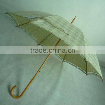 wooden shaft golf umbrella