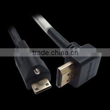 Screw HDMI to Right angle HDMI Cable