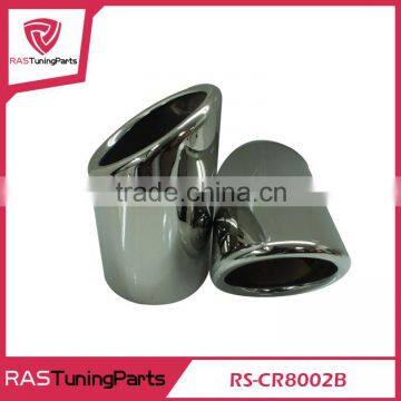 Little Long 304 Stainless Steel Exhaust Muffler Tip Stainless Steel Pipe For 2009-2013 Aud.i A5