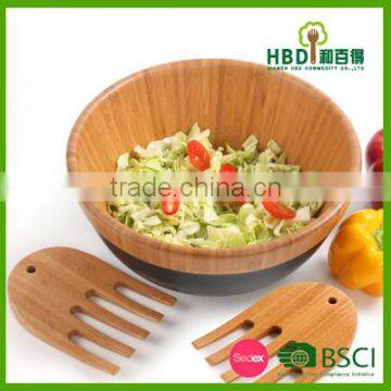 2016 Xiamen HBD- High Quality Wood Bamboo Serving Bowls photo-4