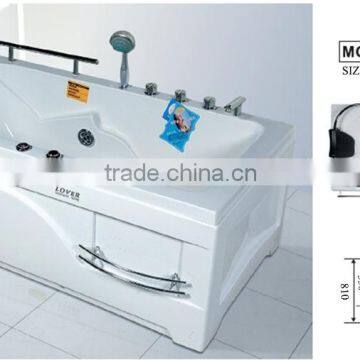 Whirlpools Bathtub with Armrest