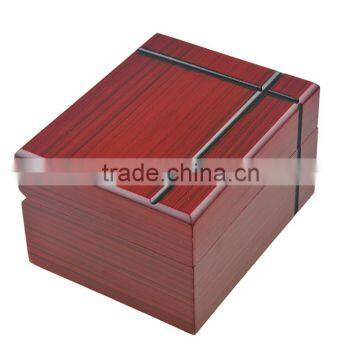 Matte red color box OEM watch box wholesale