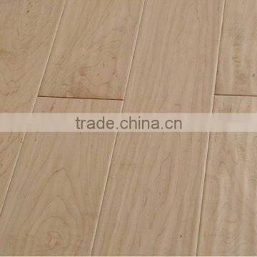 Natural Color Maple Wide Plank Hand Scraped Wood Floor