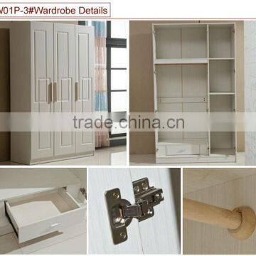 Simple Laminate 3 Door Bedroom Wardrobe Designs photo-2
