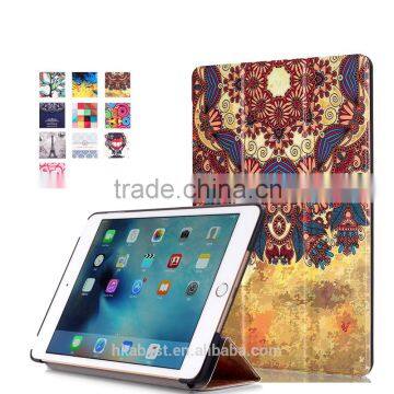 IFC096 Pattern Flip case for iPad Mini 4, Magnet Smart cover for iPad,PU stand cover case for APPLE iPad Mini