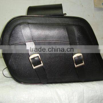 REAL LEATHER MOTORBIKE SADDLE BAGS