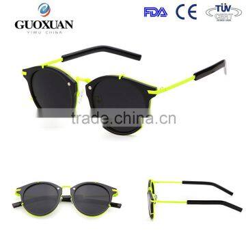 2015good quality oval shape sunglasses popular in summer