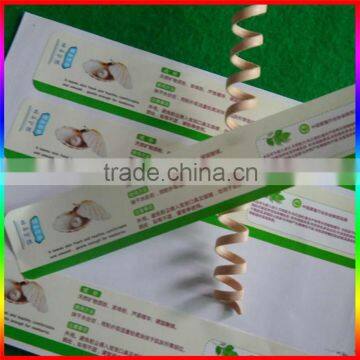 face cream bottle synthetic paper label stickers