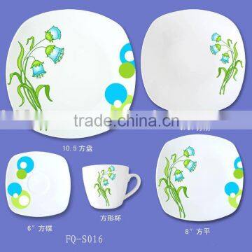 square dinner set tableware