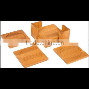 Hot Sale High Quality Professional Wooden Water Mug Cup Heat Insulated Pad Coaster photo-6